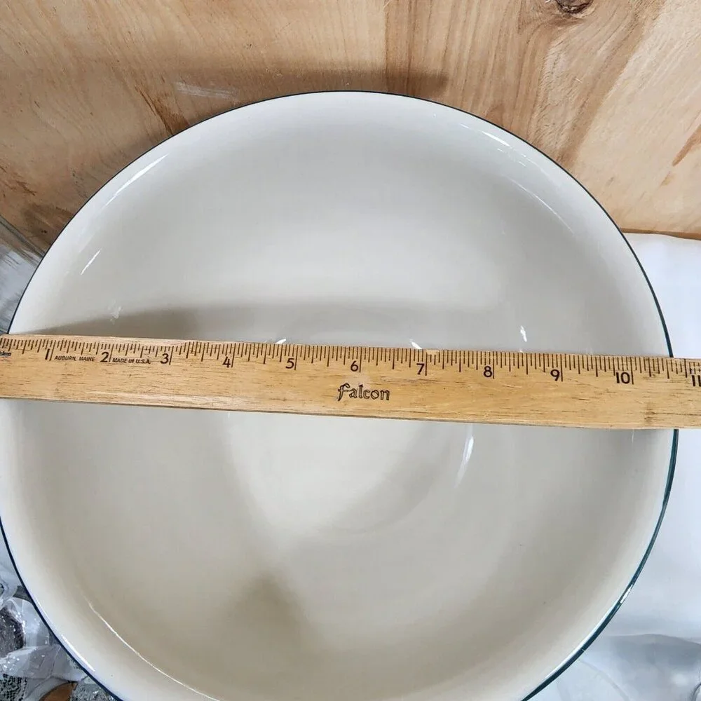 Folk Craft Cabin In Snow Mixing Serving Bowl 10.5" oven dishwasher microwave saf - Picture 5 of 11
